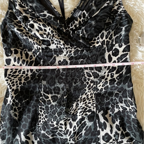 Guess Animal Print V-Neck Bodycon Dress - 7 - Picture 9 of 11